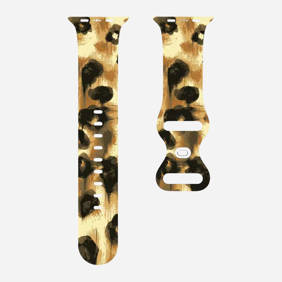 Apple Watch Armband Leopard Style-Design – Silikon Ersatzband 49–41 mm