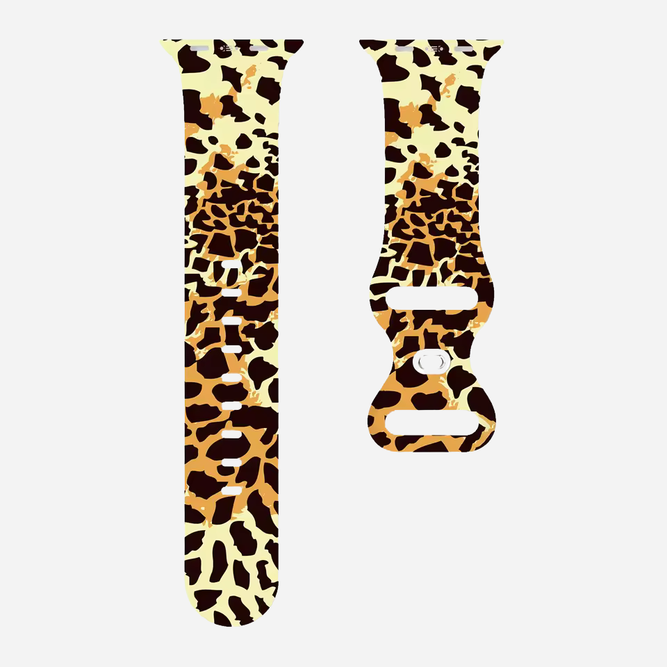 Apple Watch Armband Leopard Style-Design – Silikon Ersatzband 49–41 mm