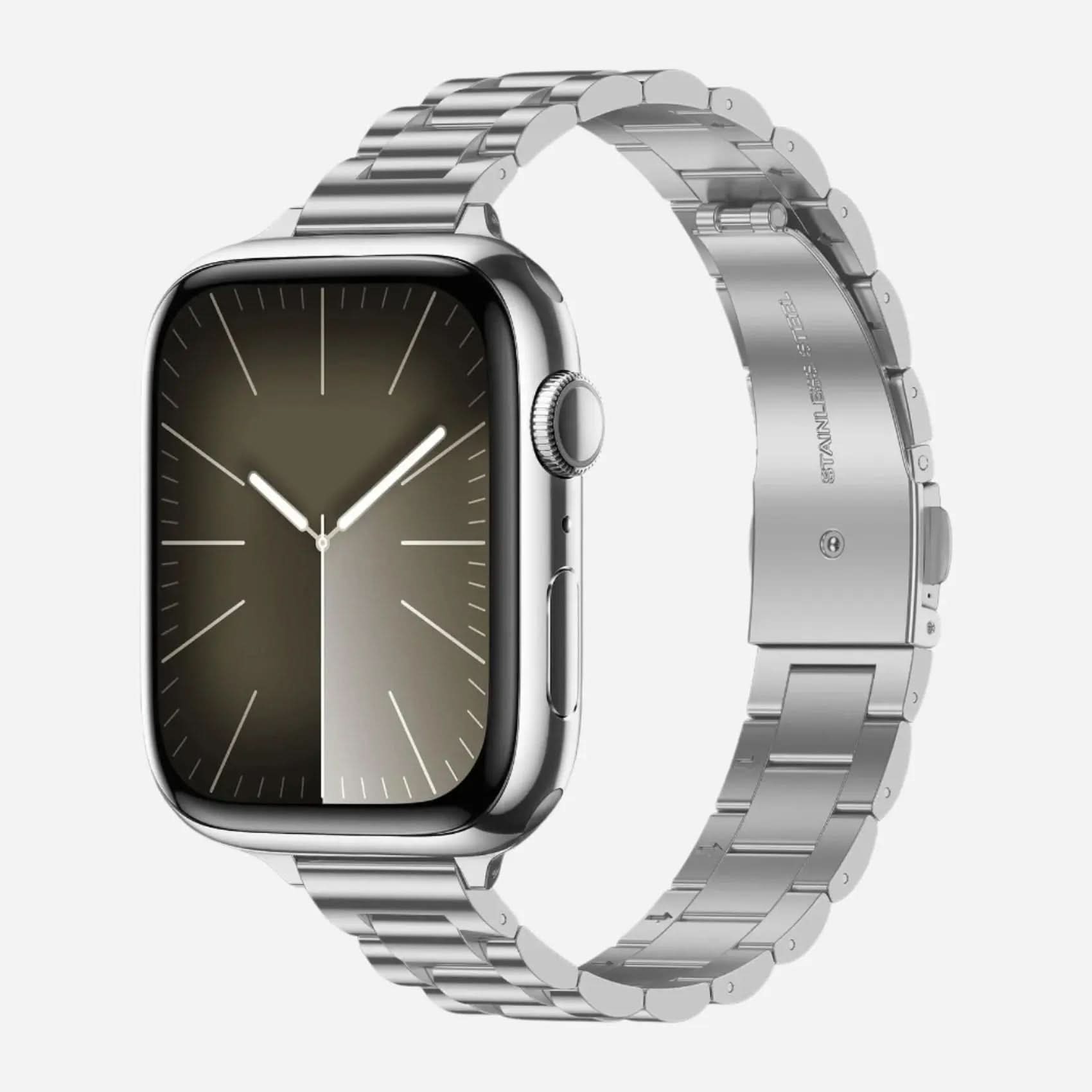 MillesTECband Apple Watch Gliederarmband "Arctica" - Slim MillesTEC