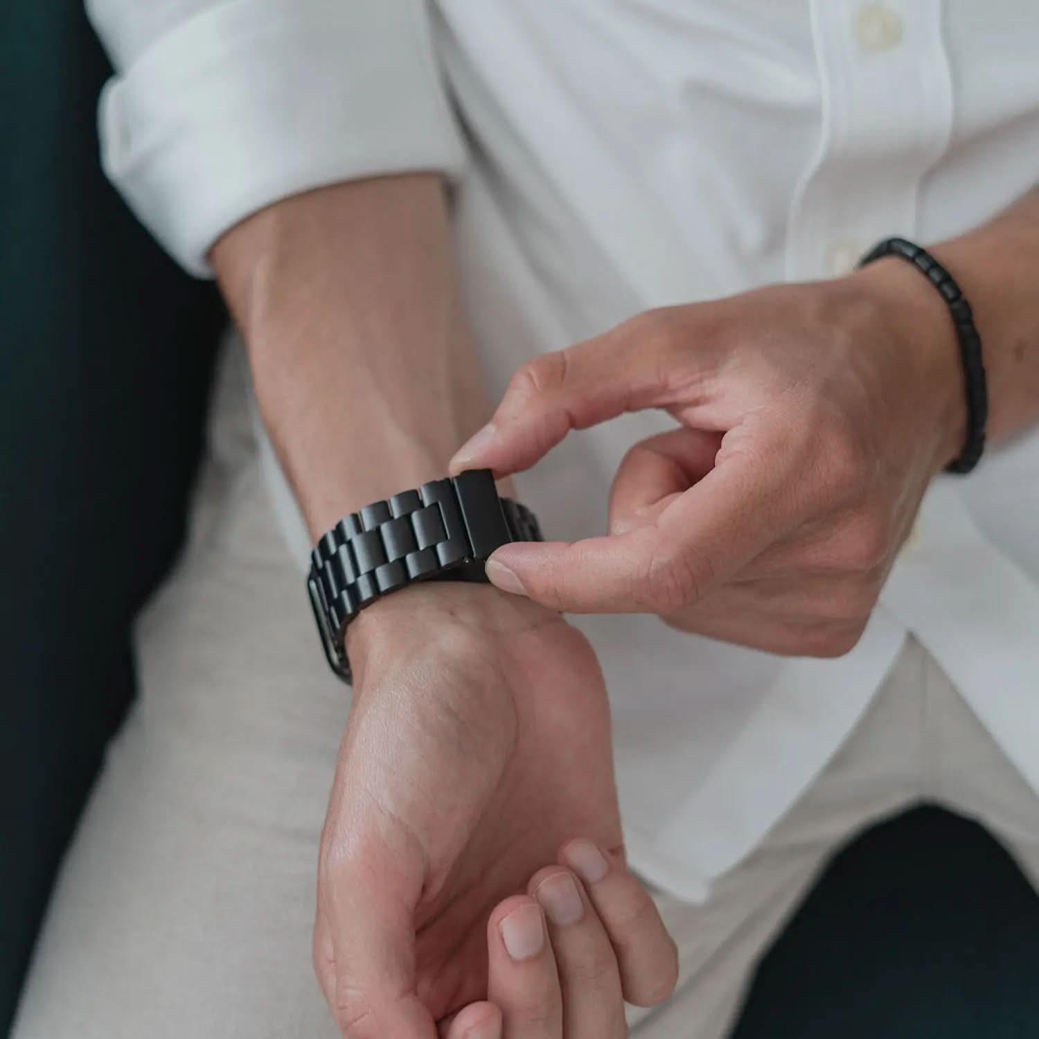 MillesTECband Apple Watch Gliederarmband "Arctica" MillesTEC