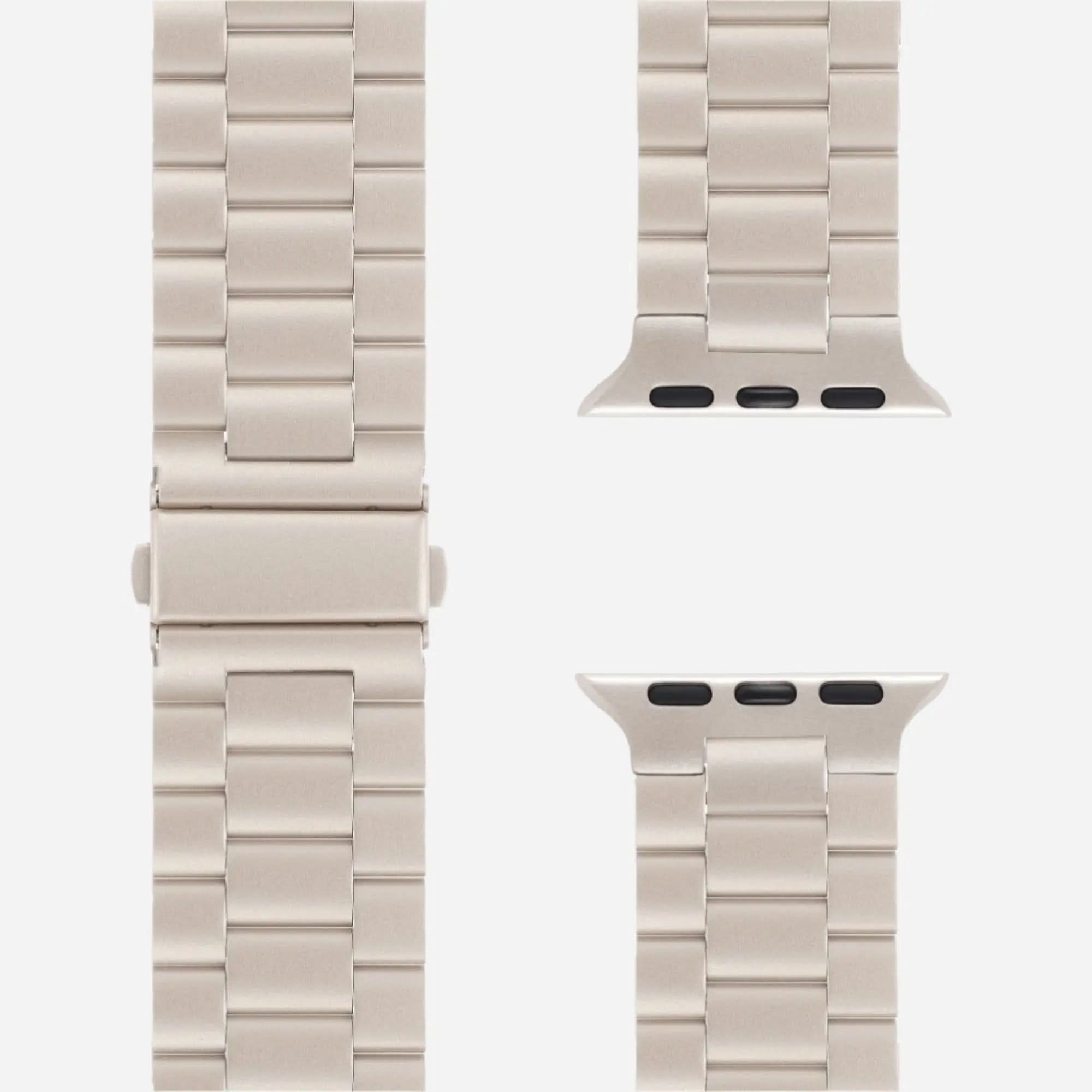 MillesTECband Apple Watch Gliederarmband "Arctica" MillesTEC