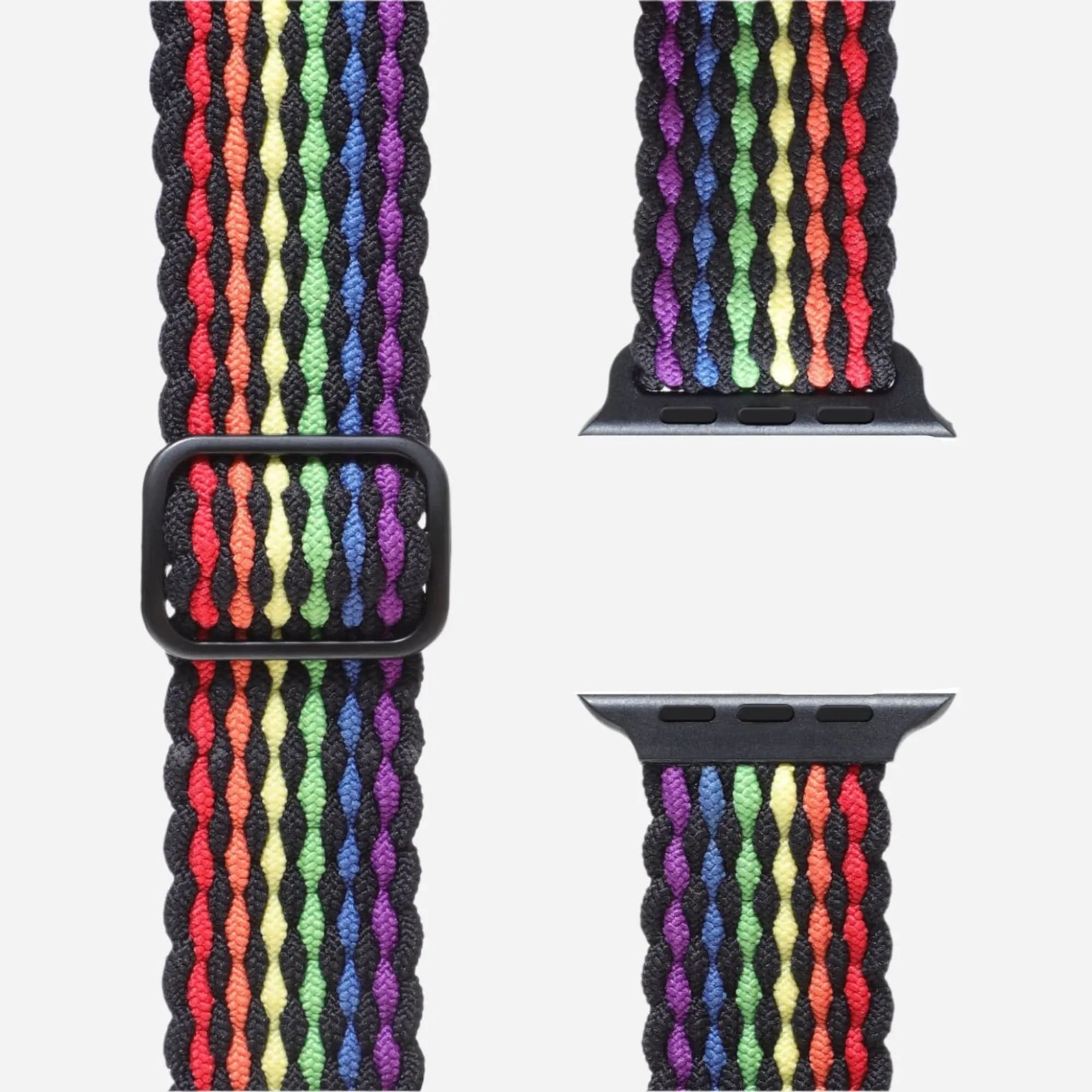 MillesTECband Apple Watch geflochtenes Flex Loop Pride Armband - MillesTEC