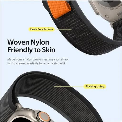 Dux Ducis YJ Nylon Apple Watch Armband Klettverschluss MillesTEC