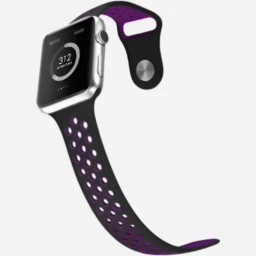 bandkult Sport Plus Silikon Apple Watch Armband Drückerschließe bandkult
