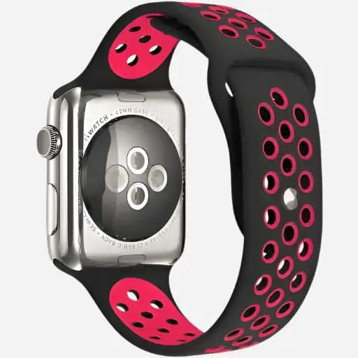 bandkult Sport Plus Silikon Apple Watch Armband Drückerschließe bandkult