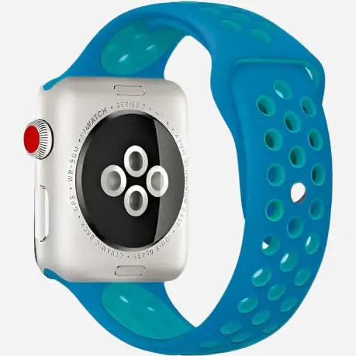 bandkult Sport Plus Silikon Apple Watch Armband Drückerschließe bandkult