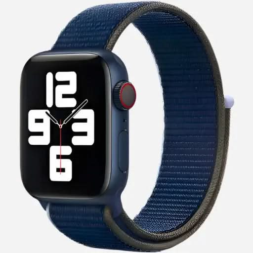 bandkult Woven Nylon Apple Watch Armband Klettverschluss bandkult