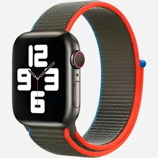 bandkult Woven Nylon Apple Watch Armband Klettverschluss bandkult