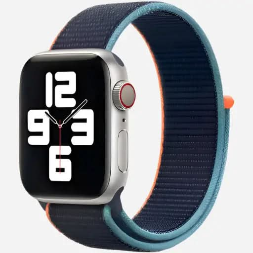 bandkult Woven Nylon Apple Watch Armband Klettverschluss bandkult