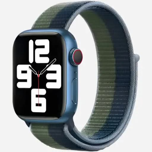 bandkult Woven Nylon Apple Watch Armband Klettverschluss bandkult