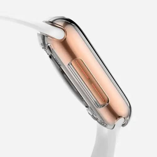 Étui intégral Bandkult 360 pour Apple Watch Series 9, 8 et 7 - 45 mm - Transparent