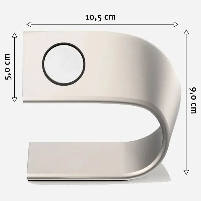 Support en aluminium Bandkult pour Apple Watch Ultra - Couleur titane