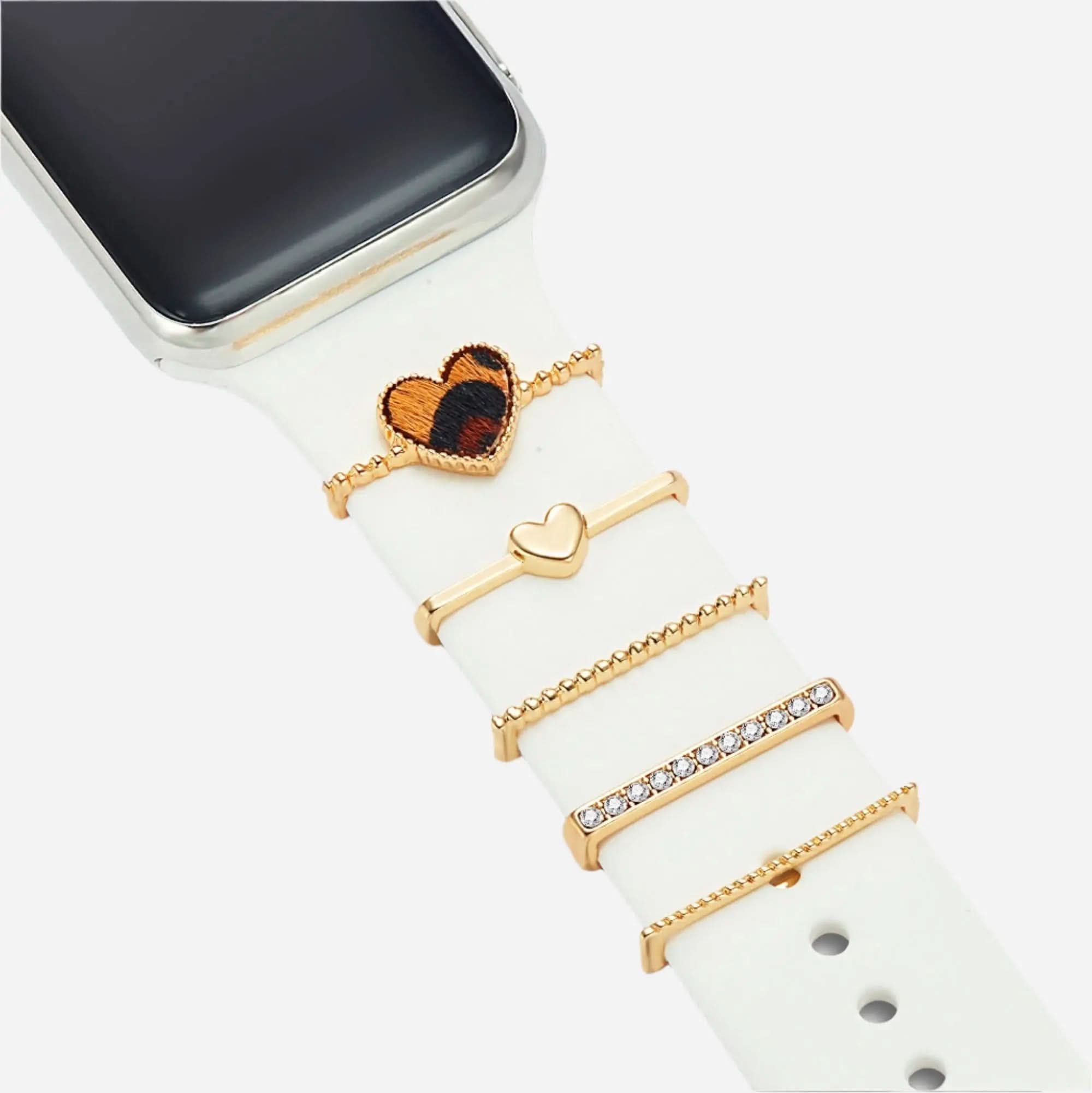 Breloques Apple Watch bandkult « Cœur » - Or