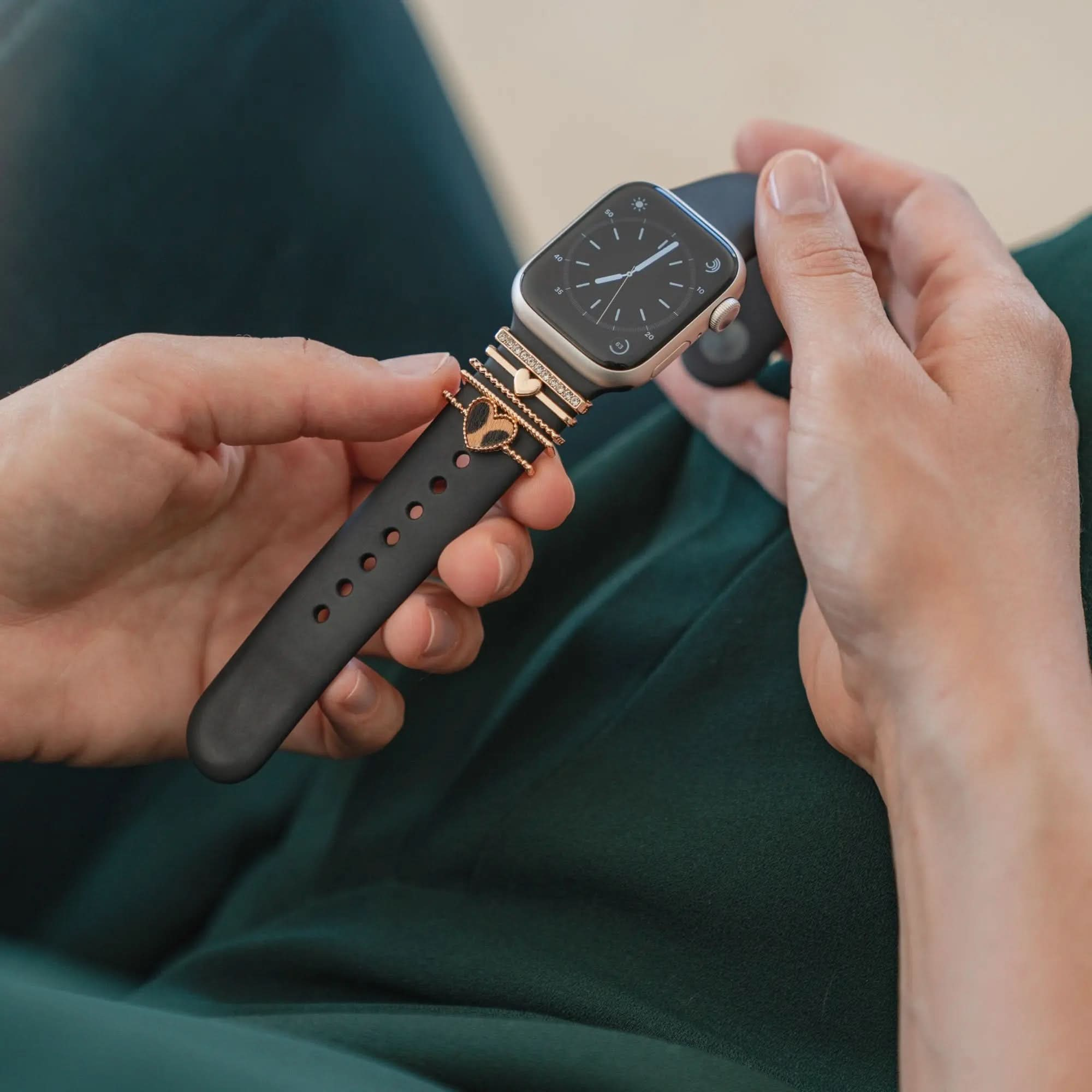 Breloques Apple Watch bandkult « Cœur » - Or