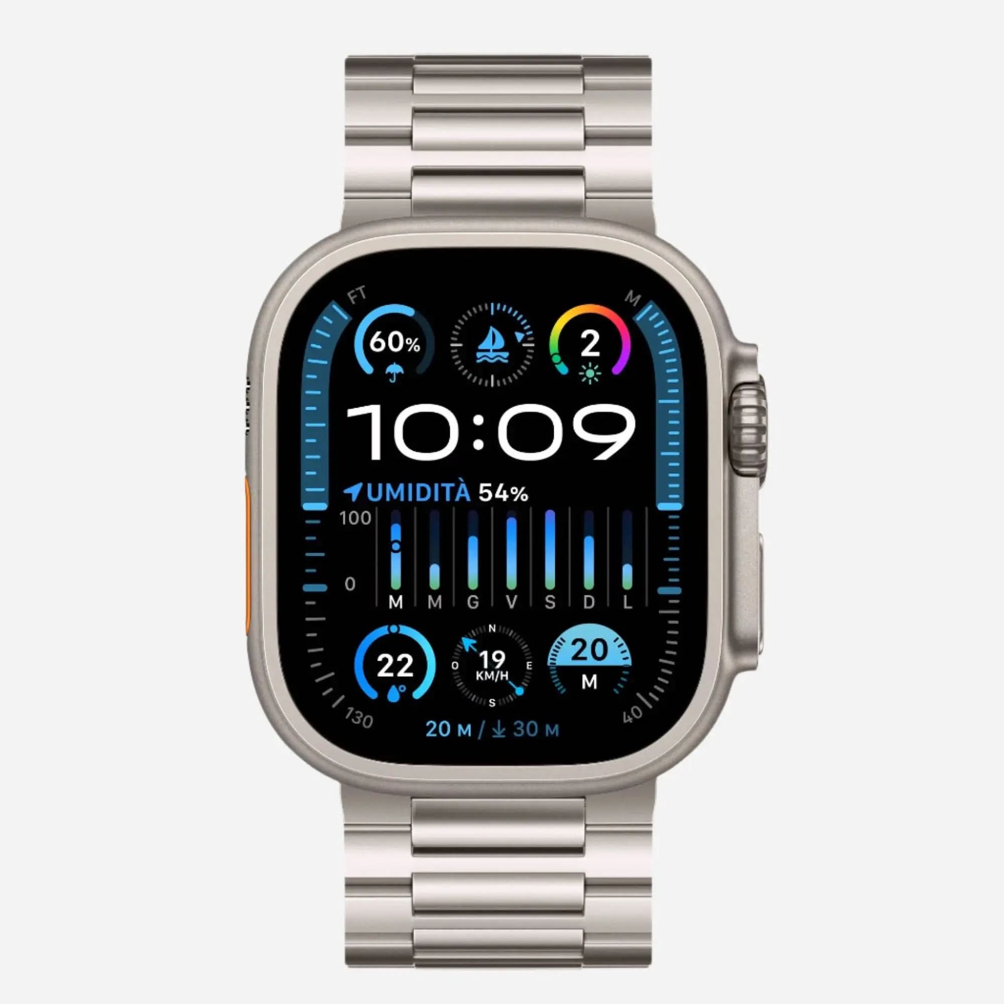 MillesTECband Apple Watch Ultra Titanarmband „Echo“ - MillesTEC