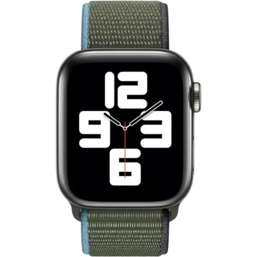 MillesTECband Woven Nylon Apple Watch Armband Klettverschluss - 42/41/40/38 mm - Oliv MillesTEC