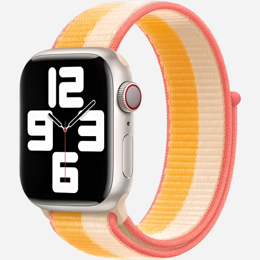 MillesTECband Woven Nylon Apple Watch Armband Klettverschluss - 42/41/40/38 mm - Oliv MillesTEC