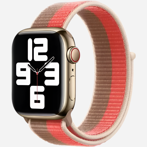 MillesTECband Woven Nylon Apple Watch Armband Klettverschluss - 42/41/40/38 mm - Oliv MillesTEC