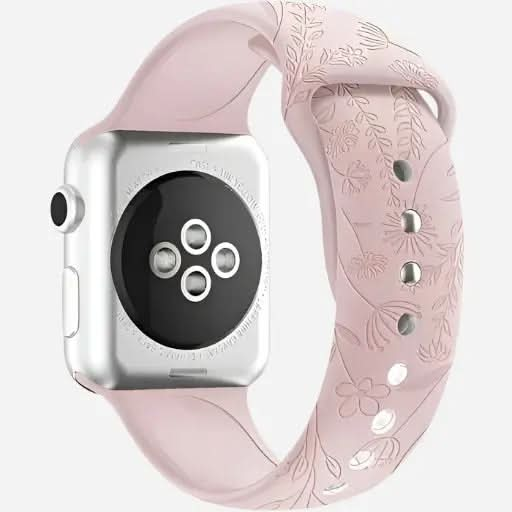 bandkult Sport Flowers Silikon Apple Watch Armband Drückerschließe bandkult