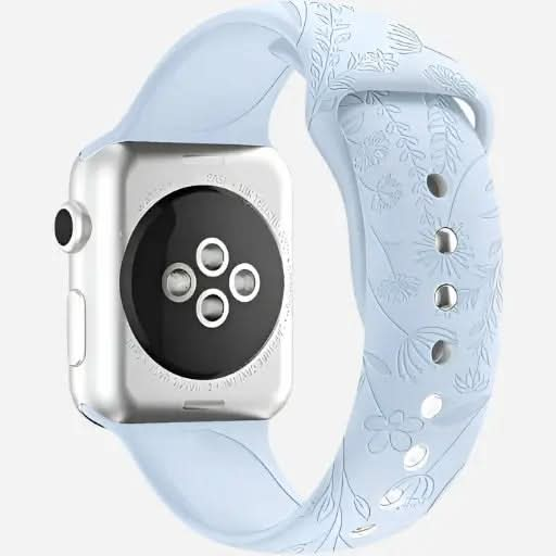 bandkult Sport Flowers Silikon Apple Watch Armband Drückerschließe bandkult