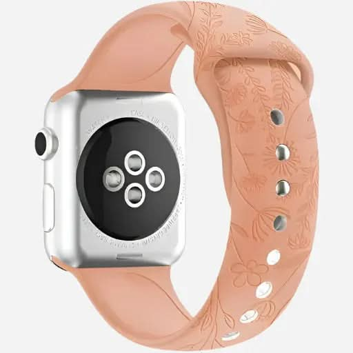 bandkult Sport Flowers Silikon Apple Watch Armband Drückerschließe bandkult