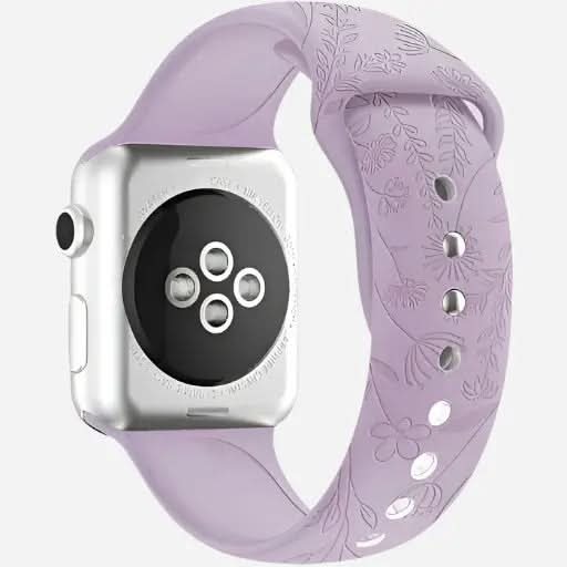 bandkult Sport Flowers Silikon Apple Watch Armband Drückerschließe bandkult