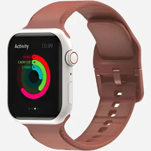 bandkult Dashed Silikon Apple Watch Armband Dornschließe bandkult