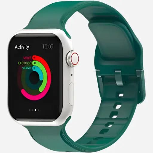 bandkult Dashed Silikon Apple Watch Armband Dornschließe bandkult