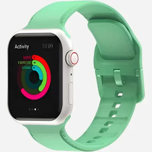 bandkult Dashed Silikon Apple Watch Armband Dornschließe bandkult