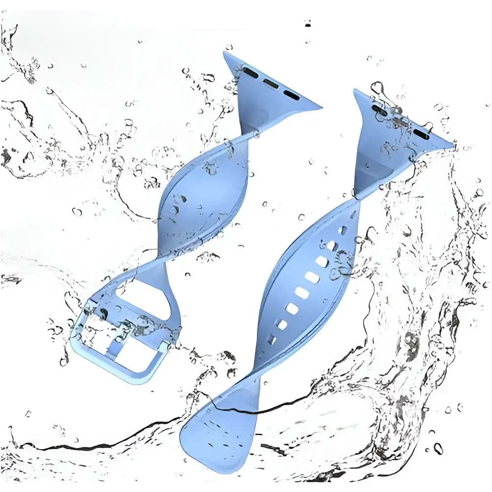 bandkult Dashed Silikon Apple Watch Armband Dornschließe bandkult