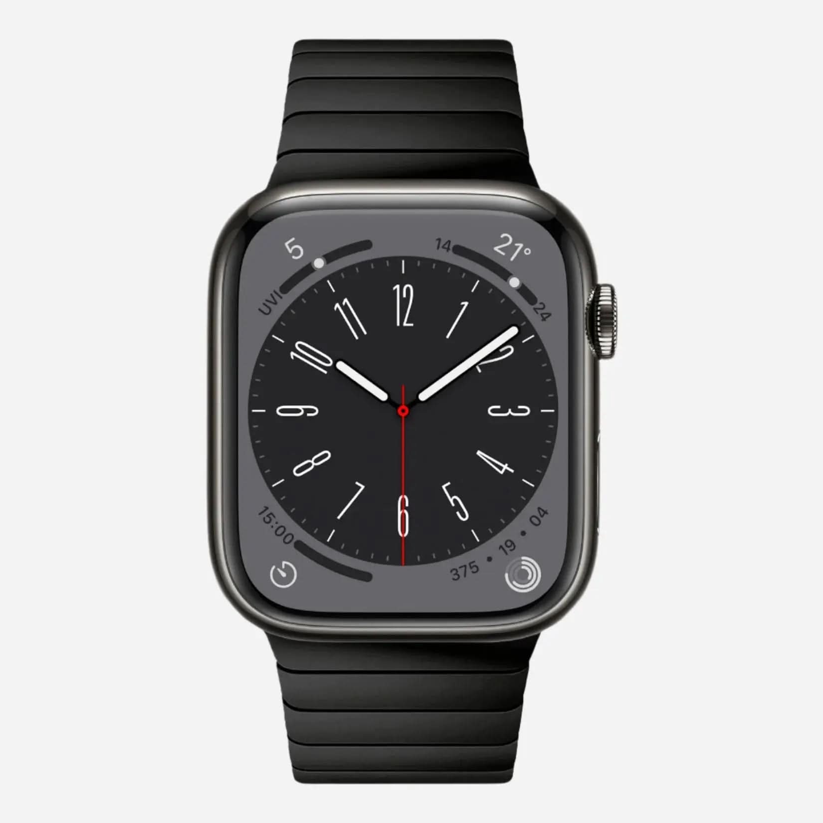 MillesTECband Apple Watch Edelstahl Gliederarmband "Aura" - MillesTEC