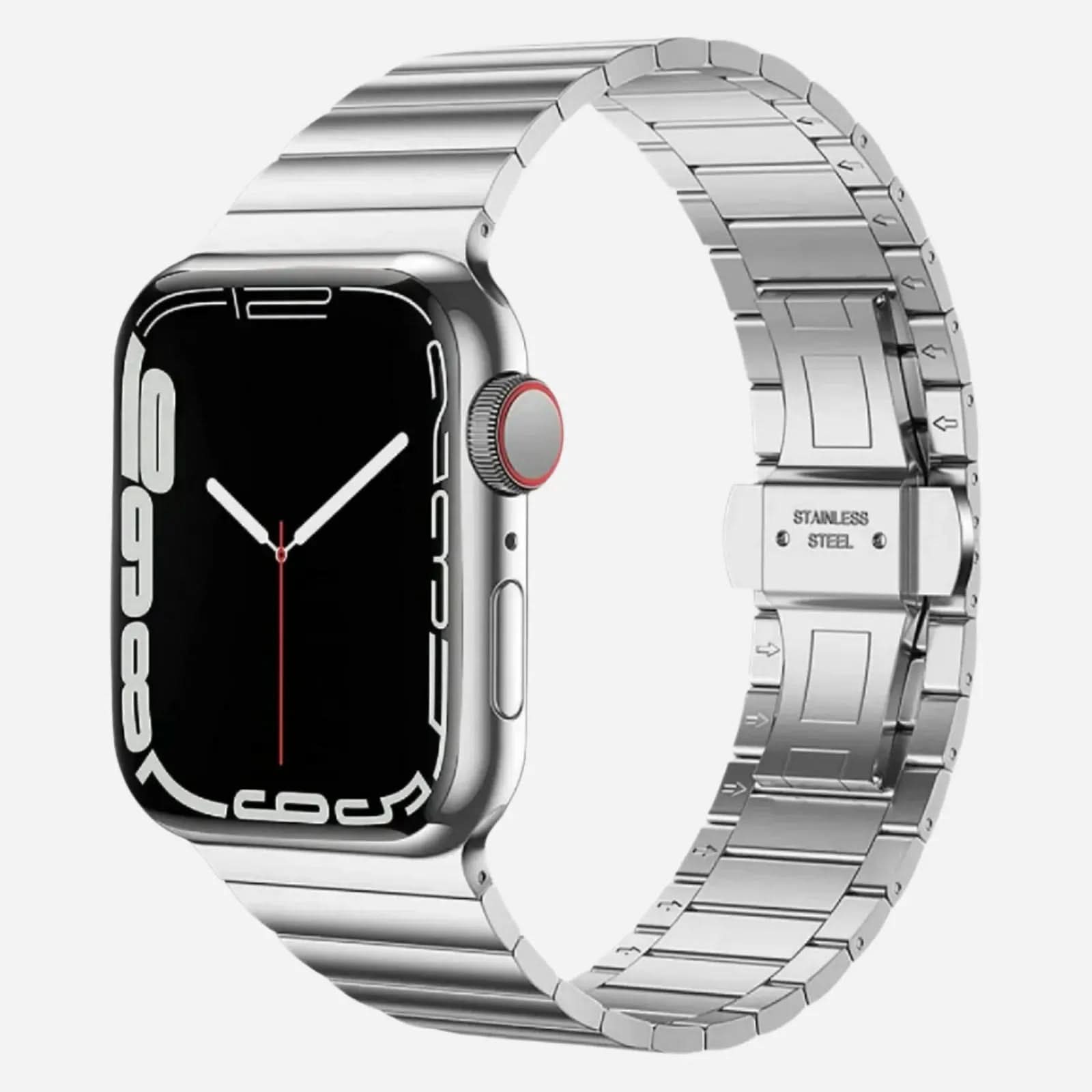 MillesTECband Apple Watch Edelstahl Gliederarmband "Aura" - MillesTEC
