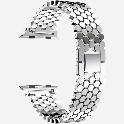 bandkult Honeycomb Edelstahl Apple Watch Armband Dornschließe bandkult