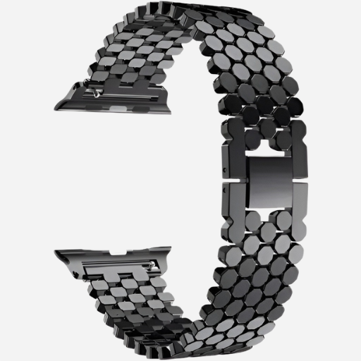 bandkult Honeycomb Edelstahl Apple Watch Armband Dornschließe - bandkult