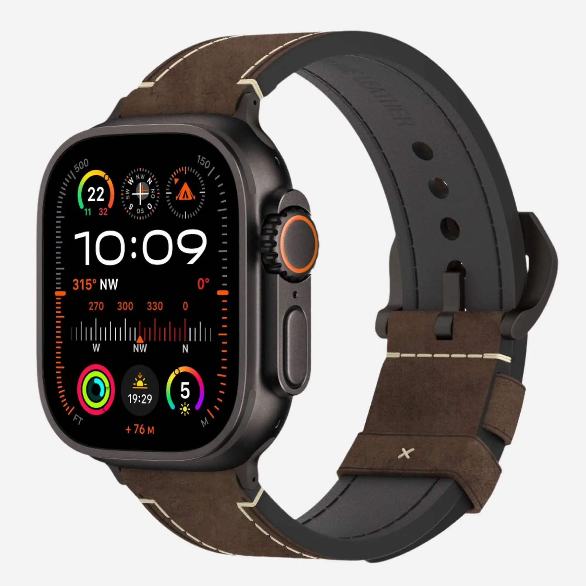 MillesTECband Apple Watch Ultra MONACO GRANDE Lederarmband - MillesTEC