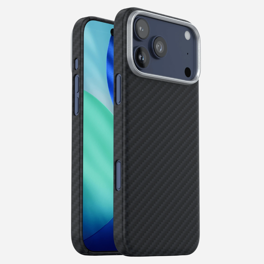 Coque en carbone pour iPhone 17 Pro Max – Coque ultra-légère aspect carbone de bandkult®