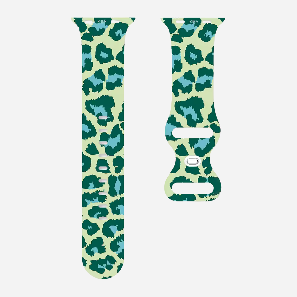 Apple Watch Armband Leopard Style-Design – Silikon Ersatzband 49–41 mm