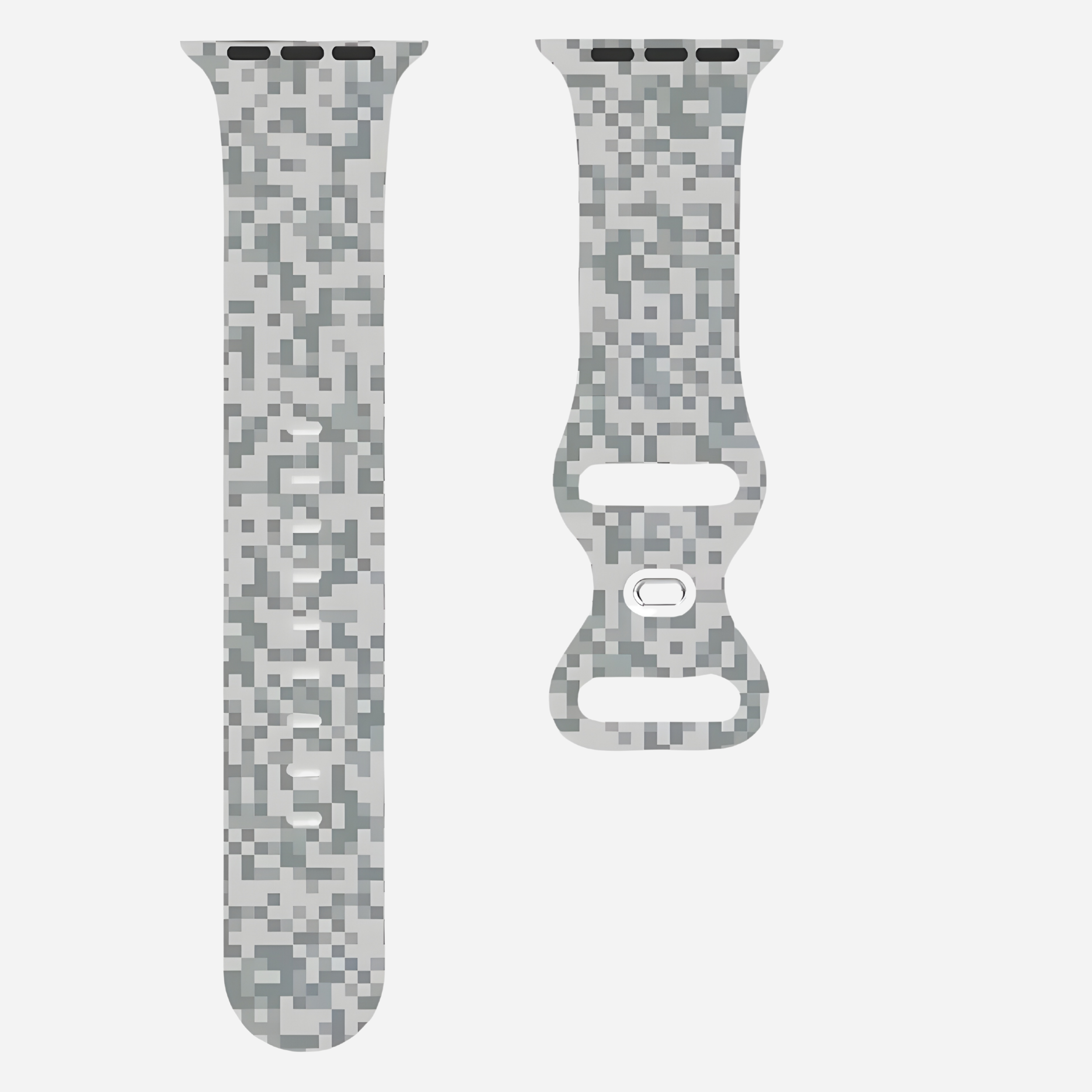 Apple Watch Camouflage Silikonarmband – digitaler Tarn-Look – kompatibel mit Series 3–10, SE, Ultra, Ultra 2 – Größen 38–49 mm