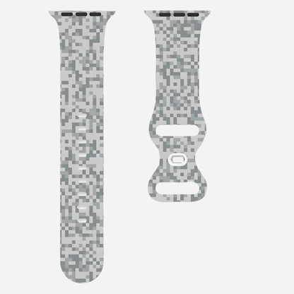 Apple Watch Camouflage Silikonarmband – digitaler Tarn-Look – kompatibel mit Series 3–10, SE, Ultra, Ultra 2 – Größen 38–49 mm