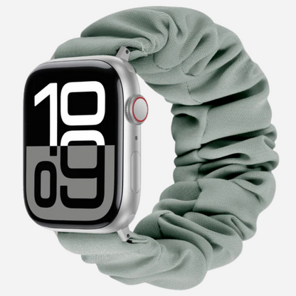 Apple Watch Scrunchie Armband „Velora“ in grün