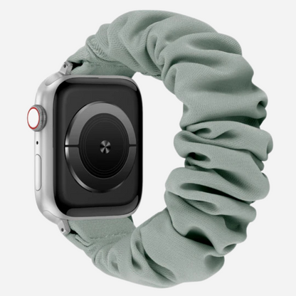 Apple Watch Scrunchie Armband „Velora“ in grün