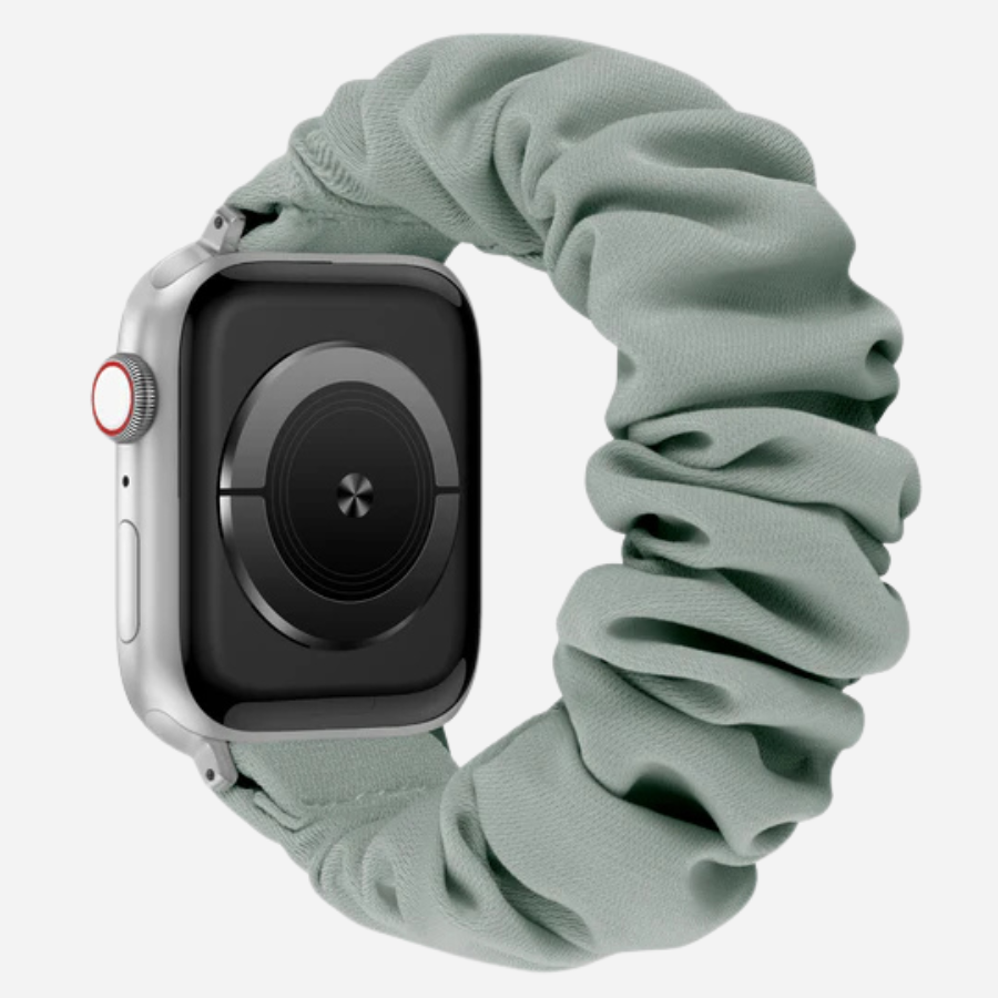 Apple Watch Scrunchie Armband „Velora“ in grün