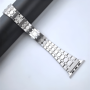 TitanLink™ – Bracelet classique en acier inoxydable pour Apple Watch – Compatible avec les séries 3 à 11, SE (1re à 3e génération), Ultra, Ultra 2 et Ultra 3 – zweite Ansicht