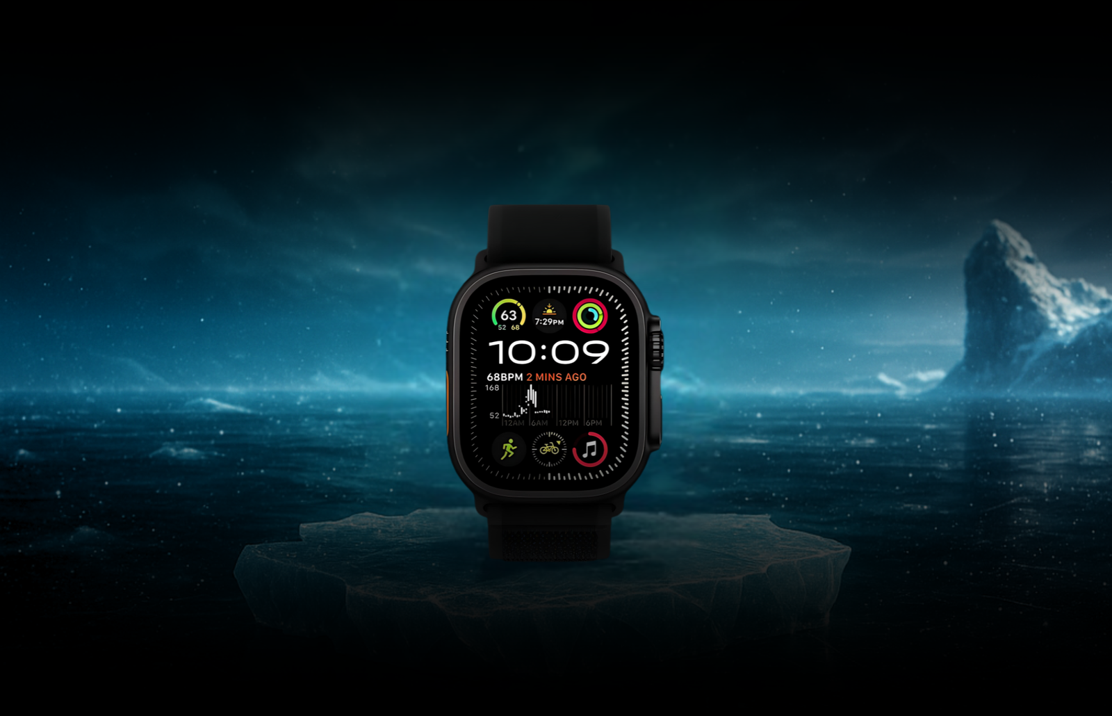 Bracelet Apple Watch bleu – compatible avec tous les modèles et toutes les tailles