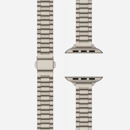 MillesTECband Apple Watch Gliederarmband "Arctica" - Slim MillesTEC