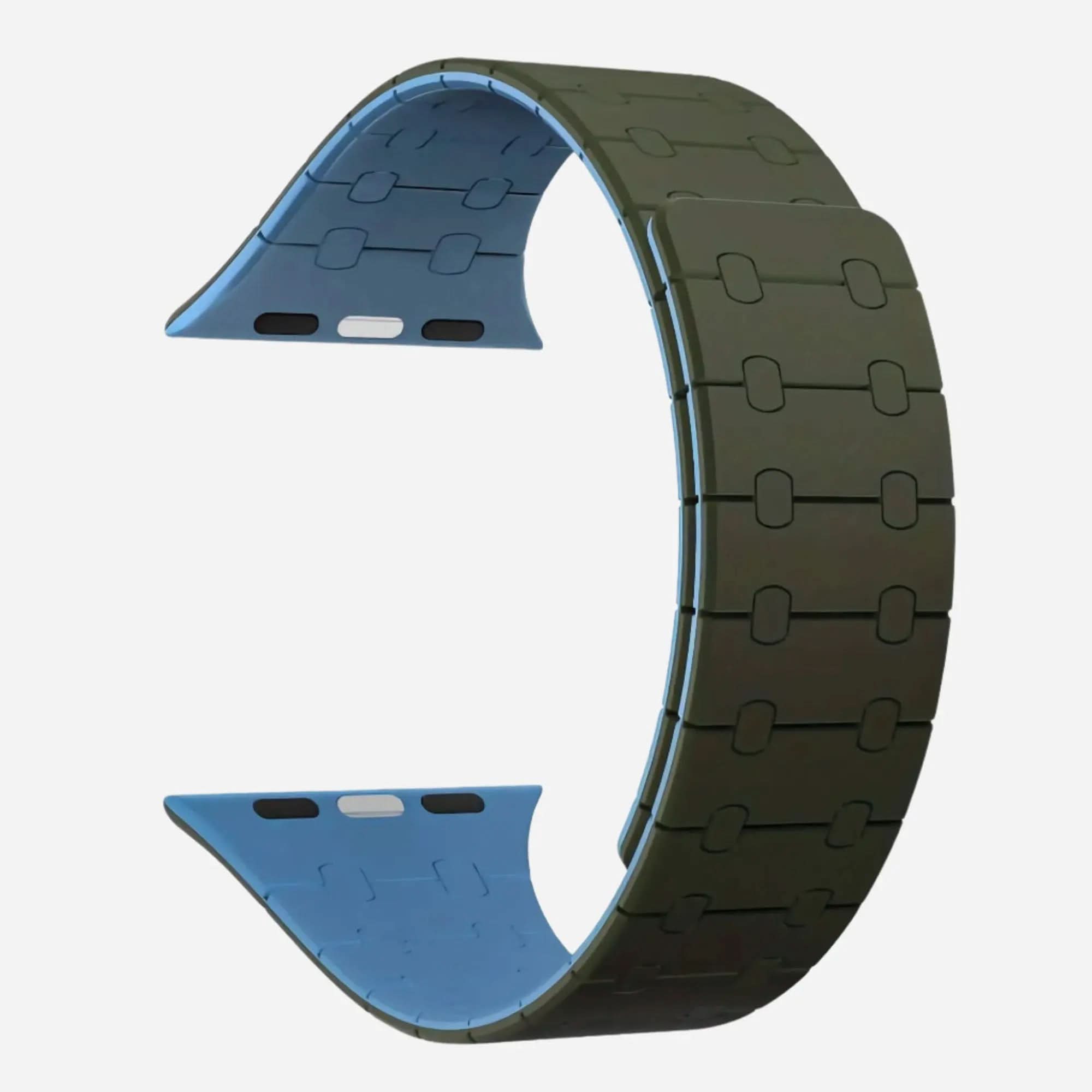 MillesTECband Apple Watch Silikonarmband "Crocodile" - MillesTEC