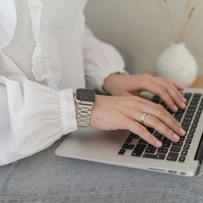 MillesTECband Apple Watch Gliederarmband "Arctica" MillesTEC