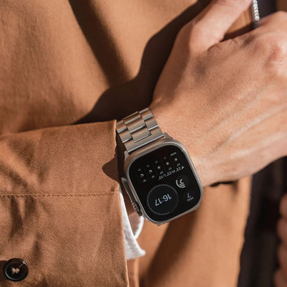 MillesTECband Apple Watch Gliederarmband "Arctica" MillesTEC