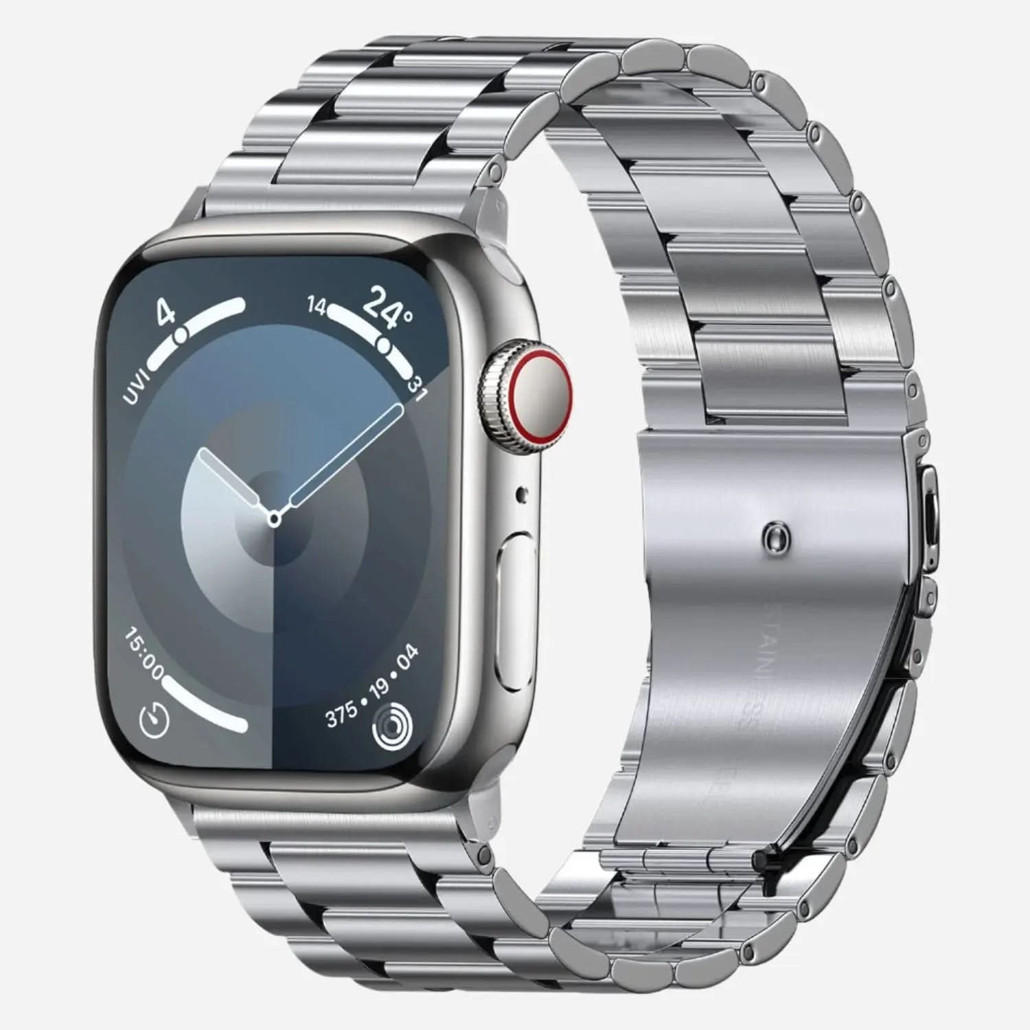 MillesTECband Apple Watch Gliederarmband "Arctica" MillesTEC