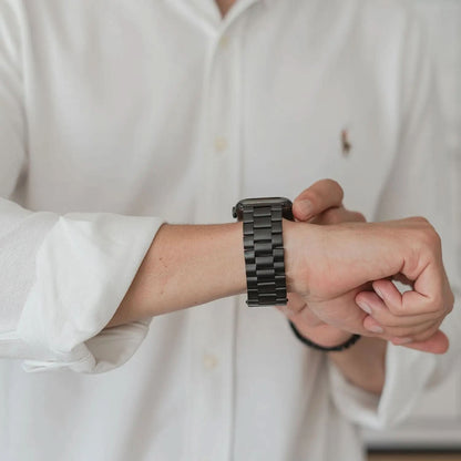 MillesTECband Apple Watch Gliederarmband "Arctica" MillesTEC